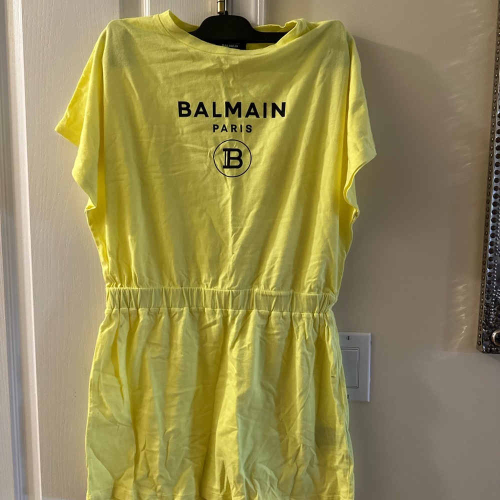 Balmain Yellow Casual Dress